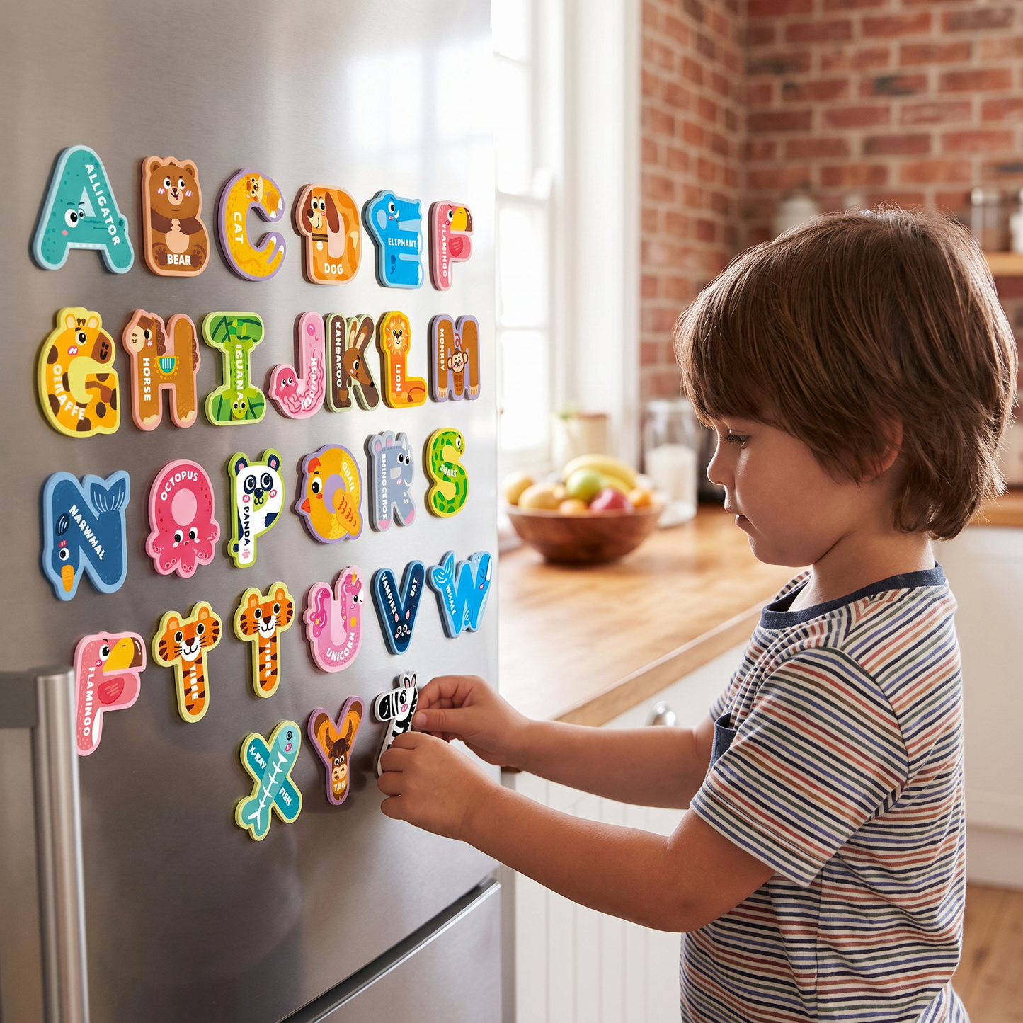 Magnetic Animal Alphabet Letters Set