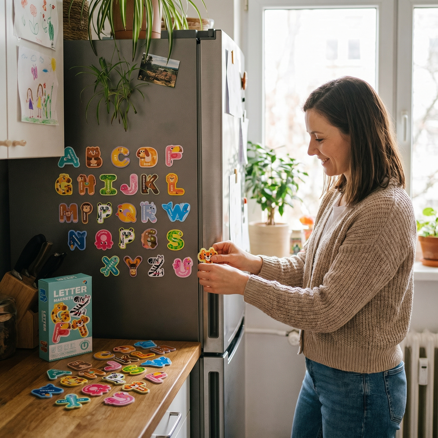 Magnetic Animal Alphabet Letters Set