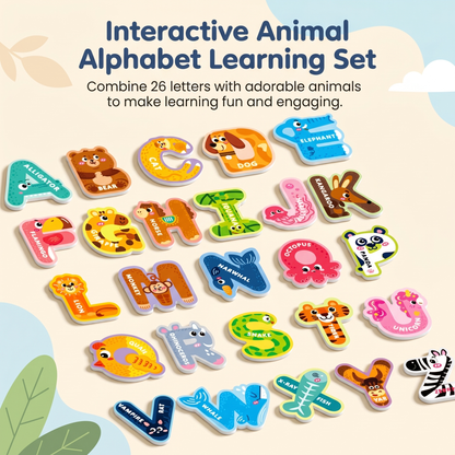 Magnetic Animal Alphabet Letters Set