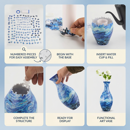 3D Puzzle Flower Vase