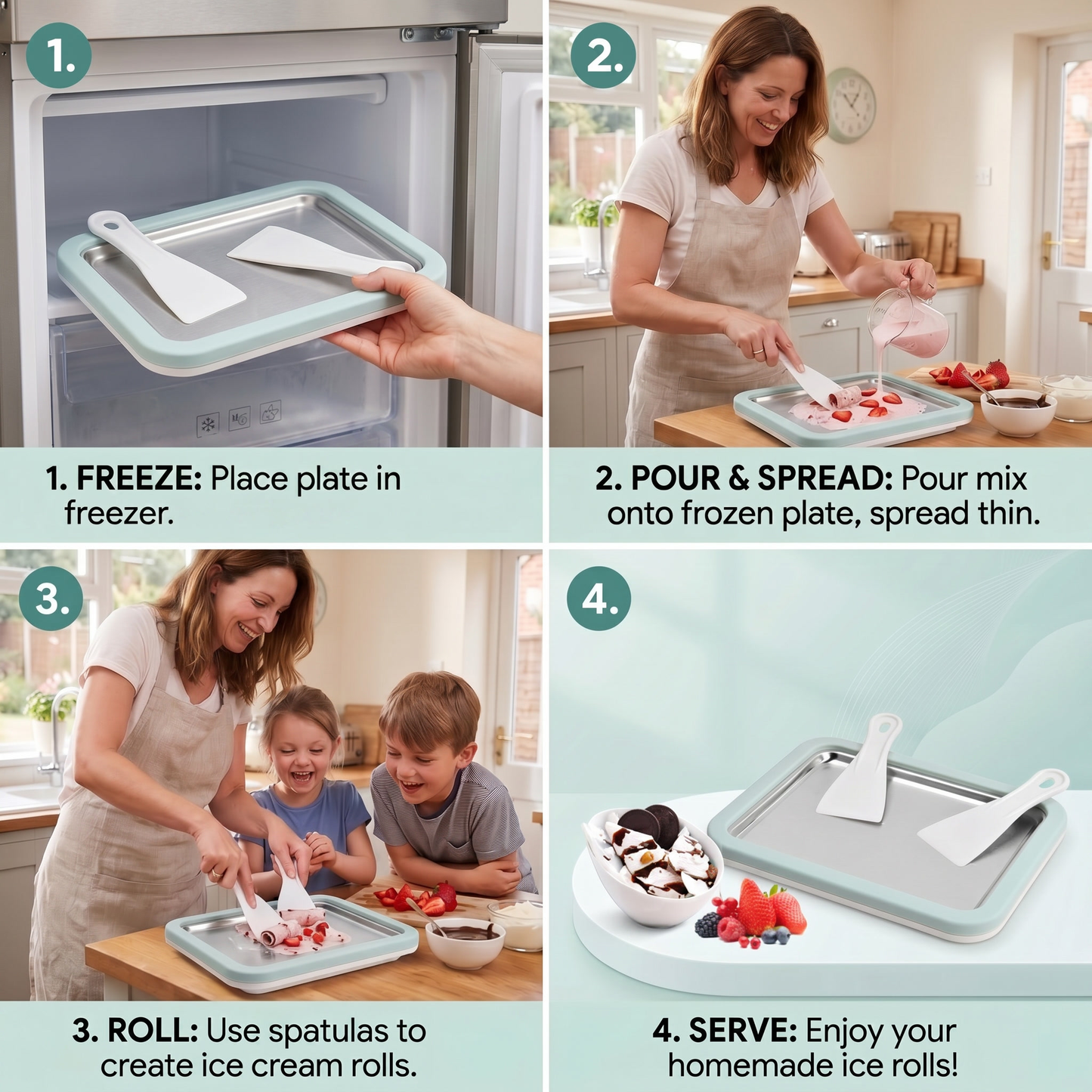 Ice Cream Roll Maker for Home