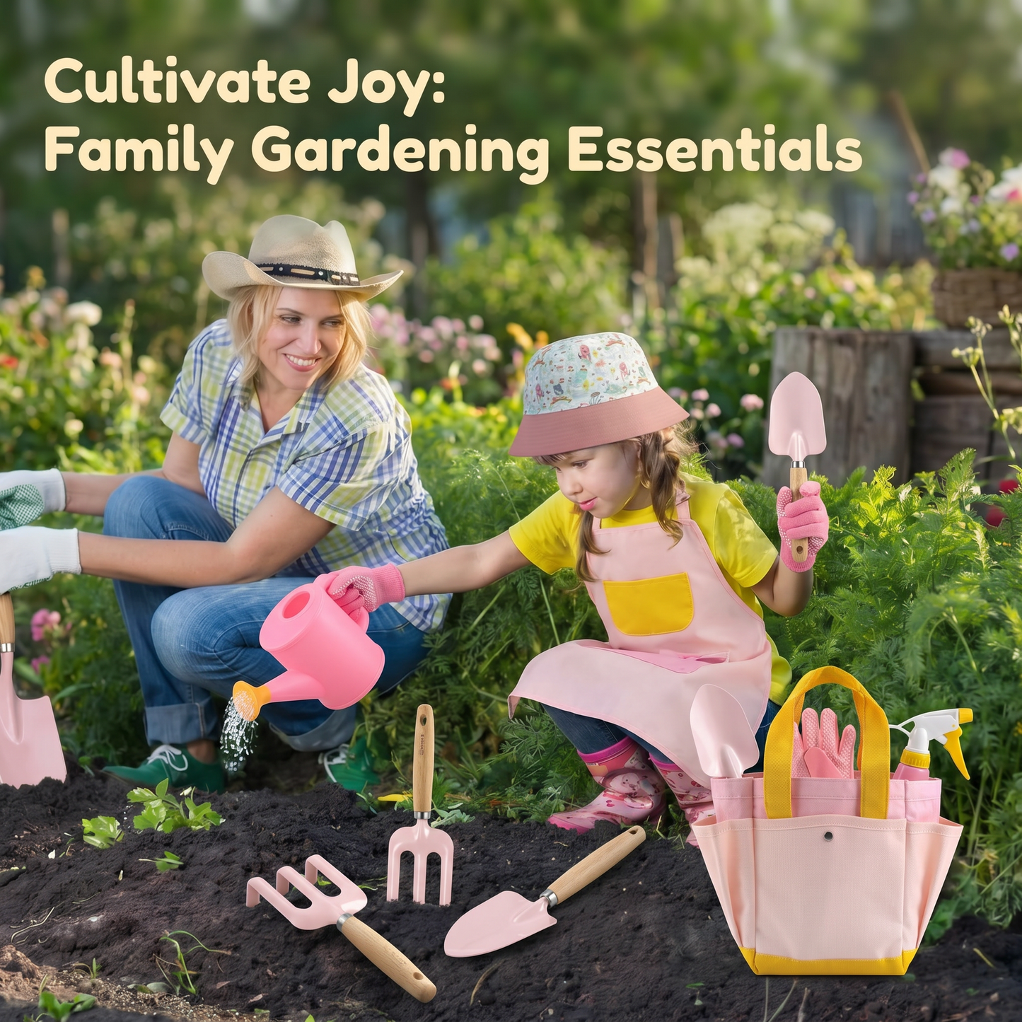 Kids Gardening Tool Set with Bag