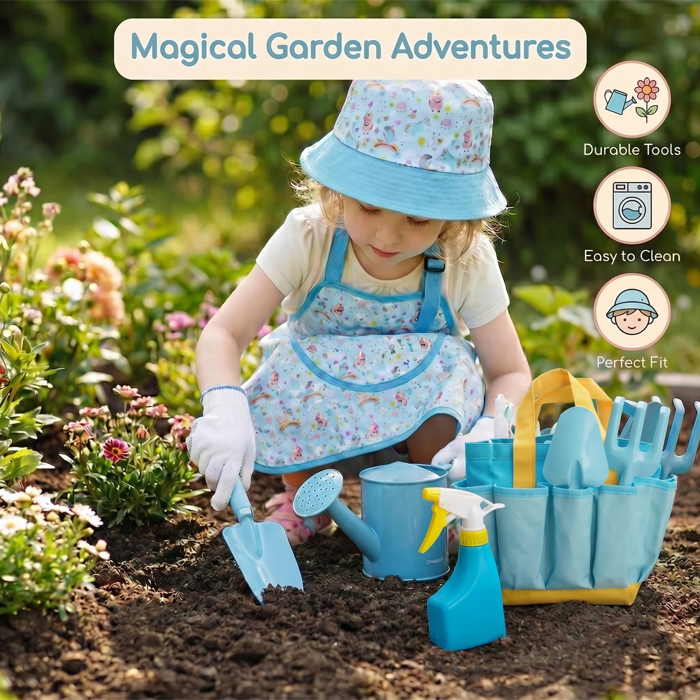 Kids Gardening Tool Set with Bag