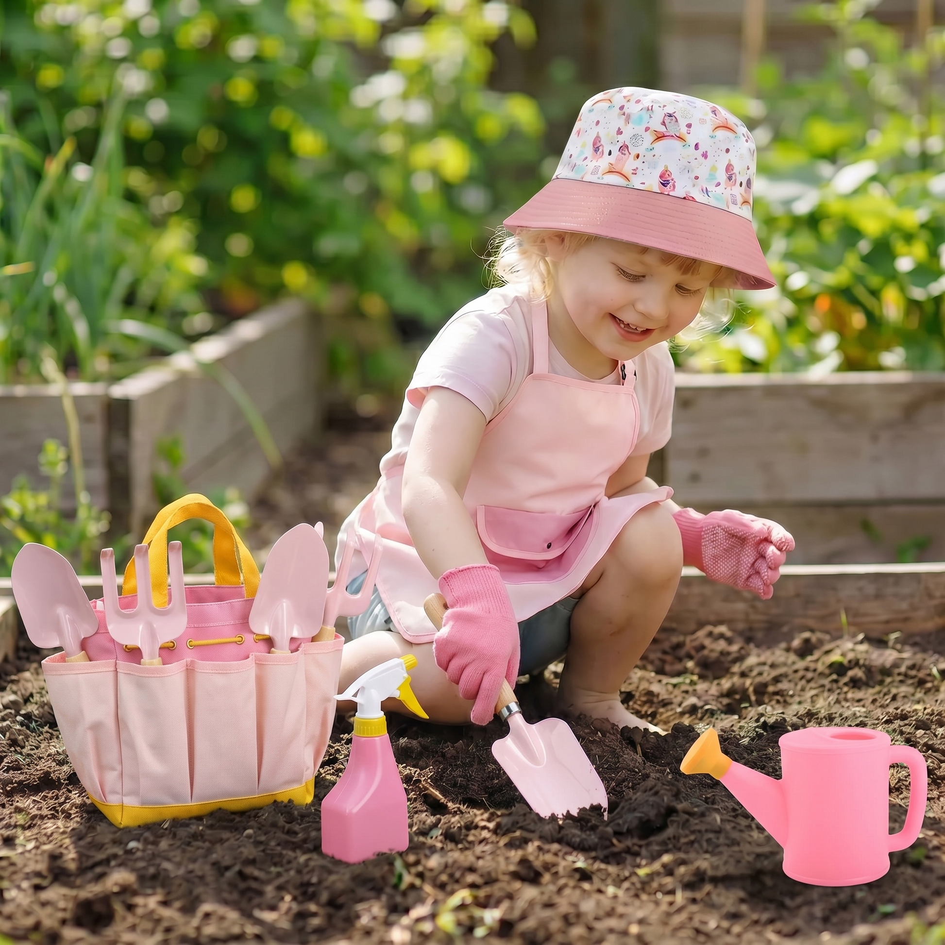garden tool sets uk Kids Gardening Tool Set with Bag – Smartmoms