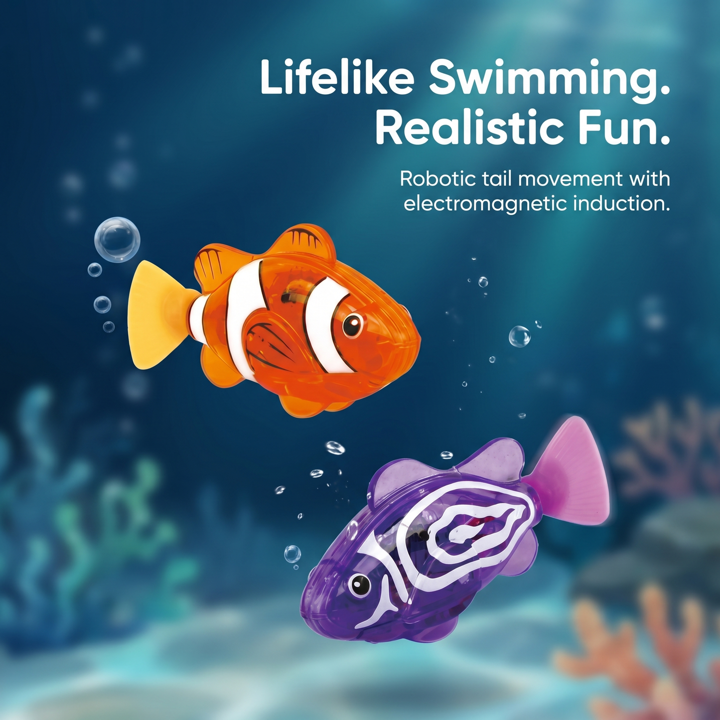Realistic Water Activated Fish Toy for Kids (Random Colour)