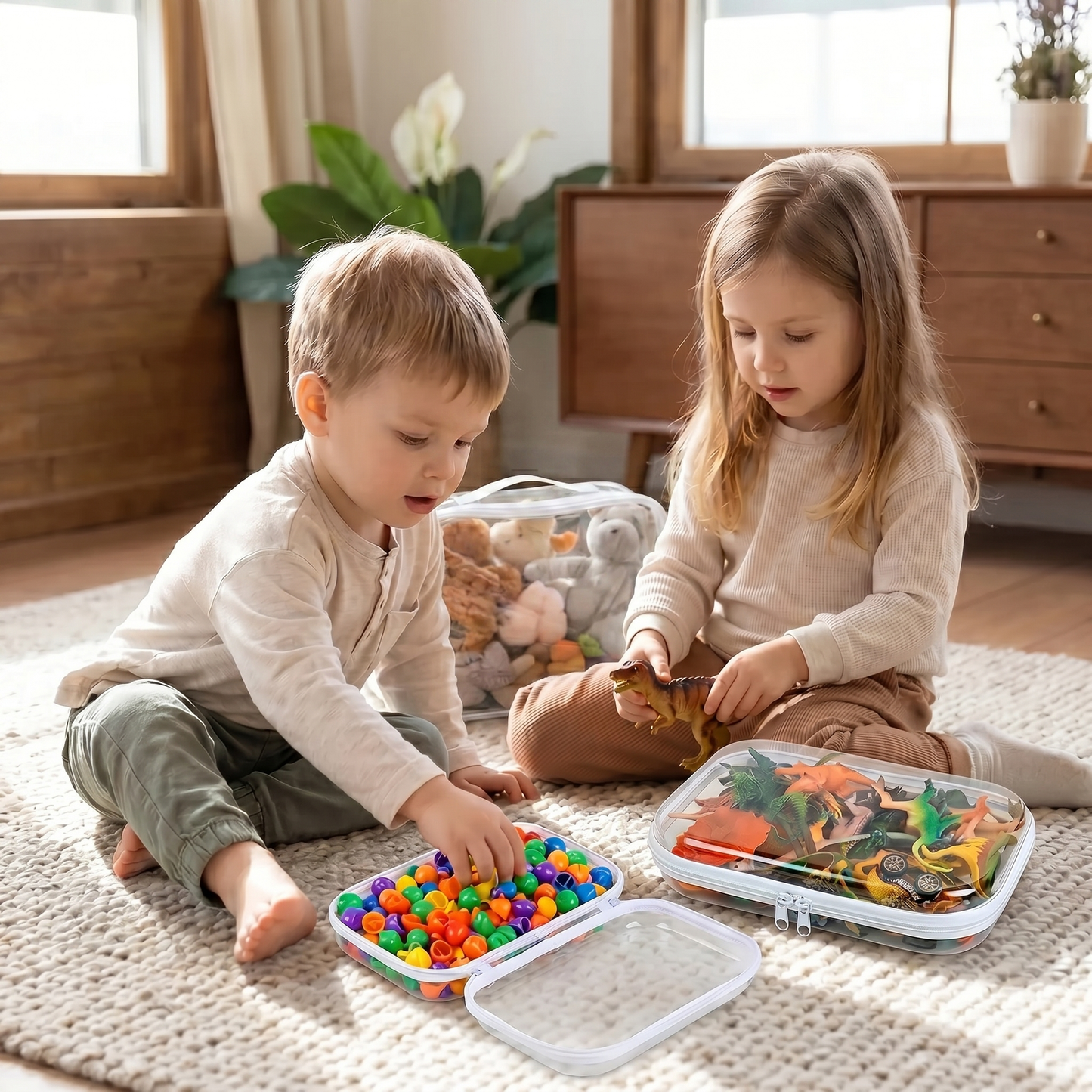 Clear Toy Organiser Pouches