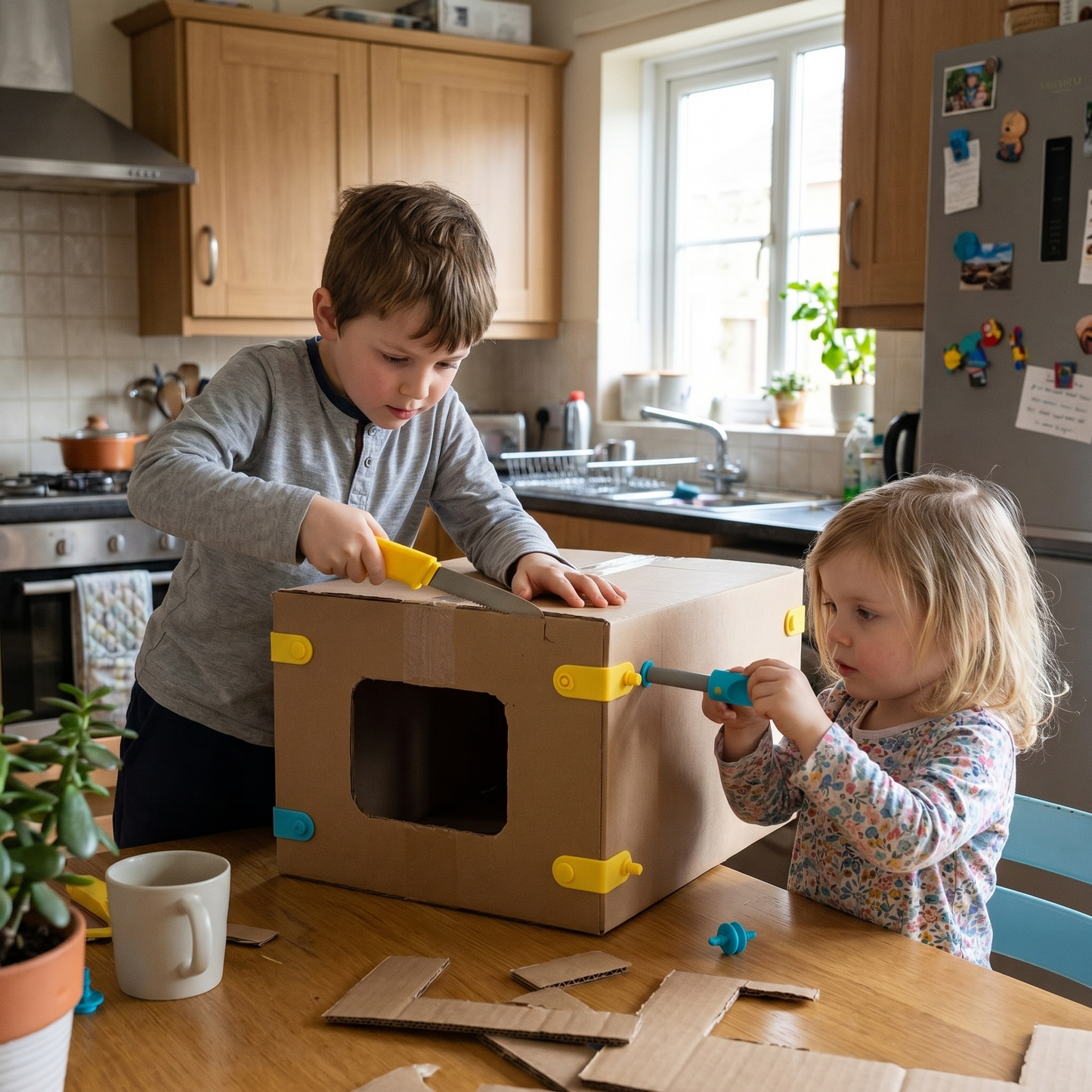 Cardboard Construction Kit for Kids