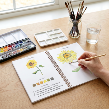 Calm & Create Guided Watercolour Book