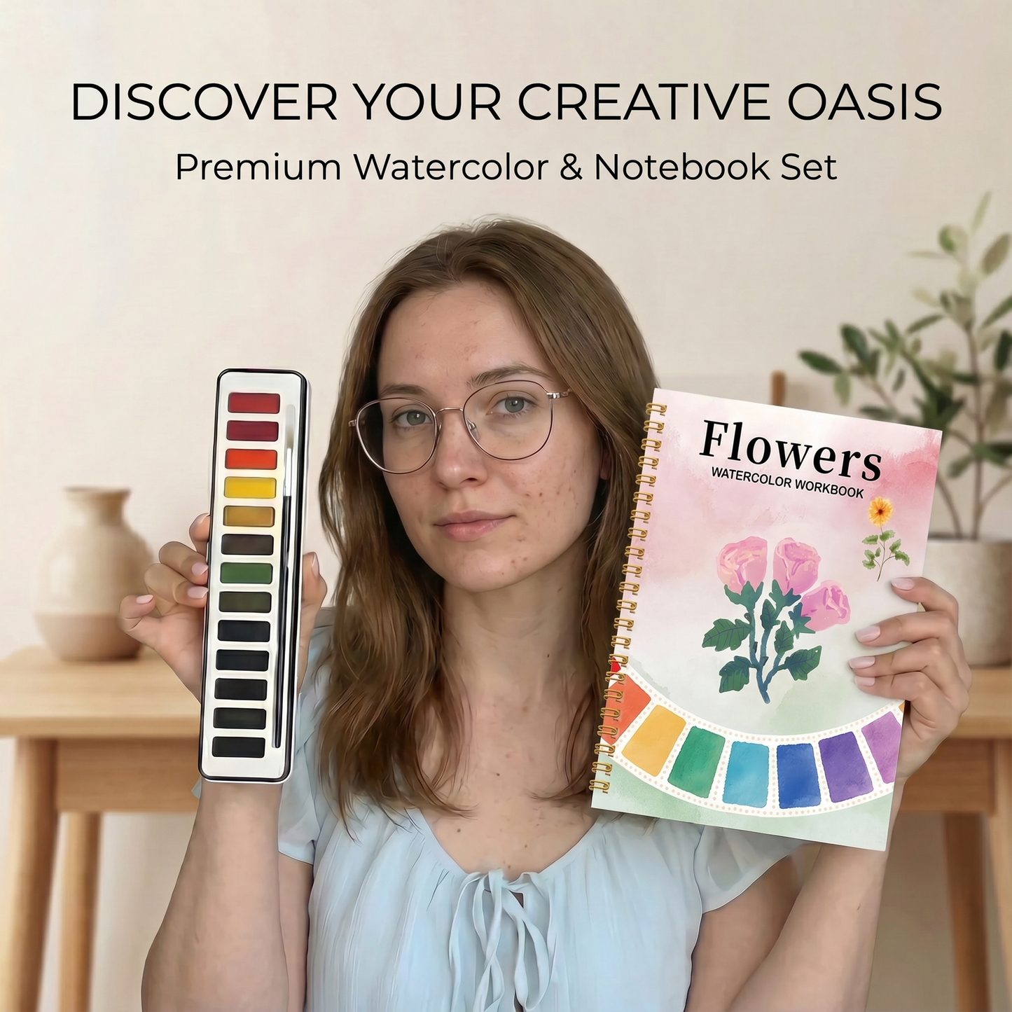 Calm & Create Guided Watercolour Book