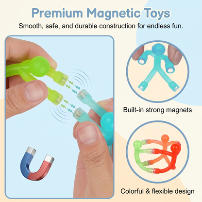 Magnetic Stickman Fidget Toy Set – 20PCS