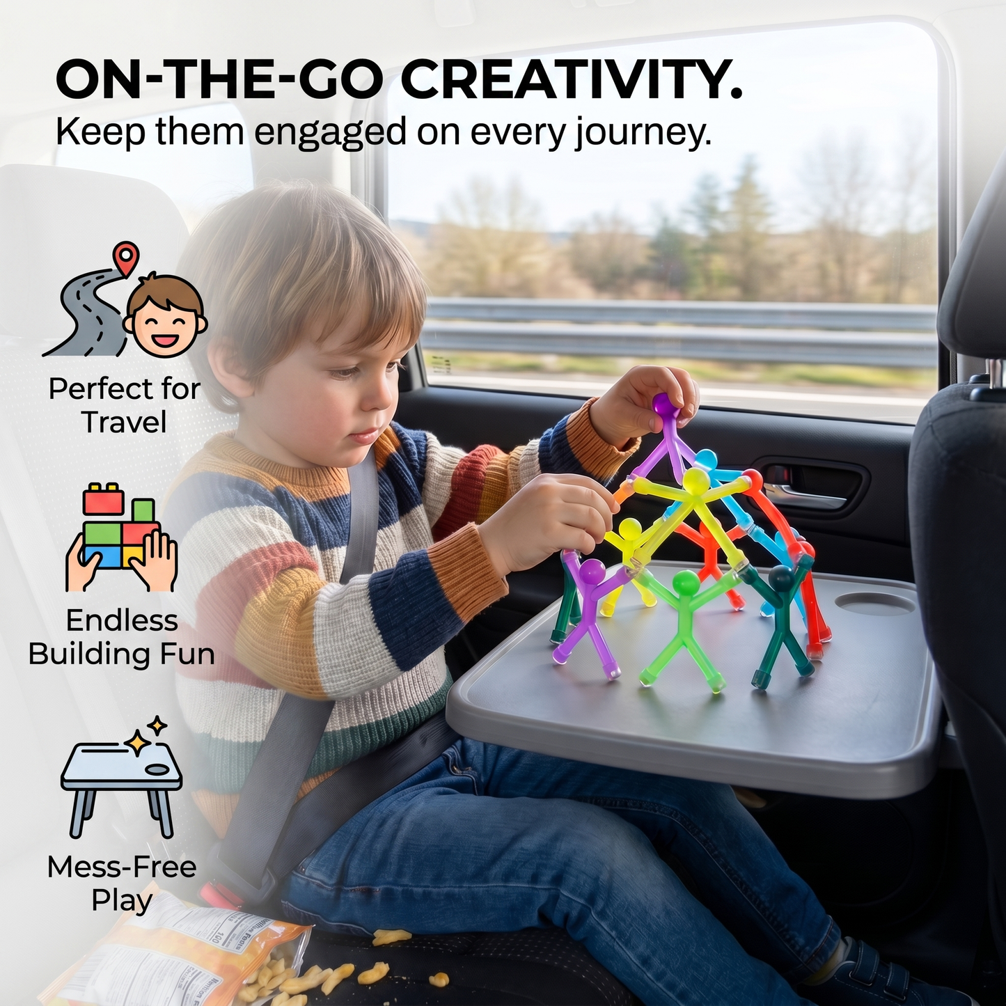 Magnetic Stickman Fidget Toy Set – 20PCS