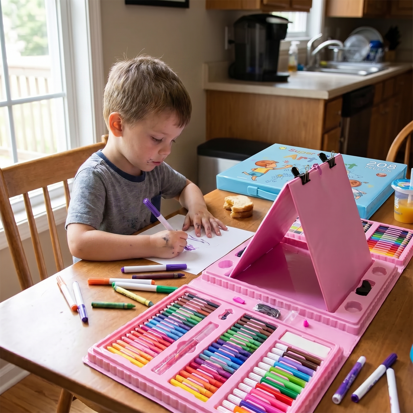All In One Kids Creative Art Set (208 Pieces)