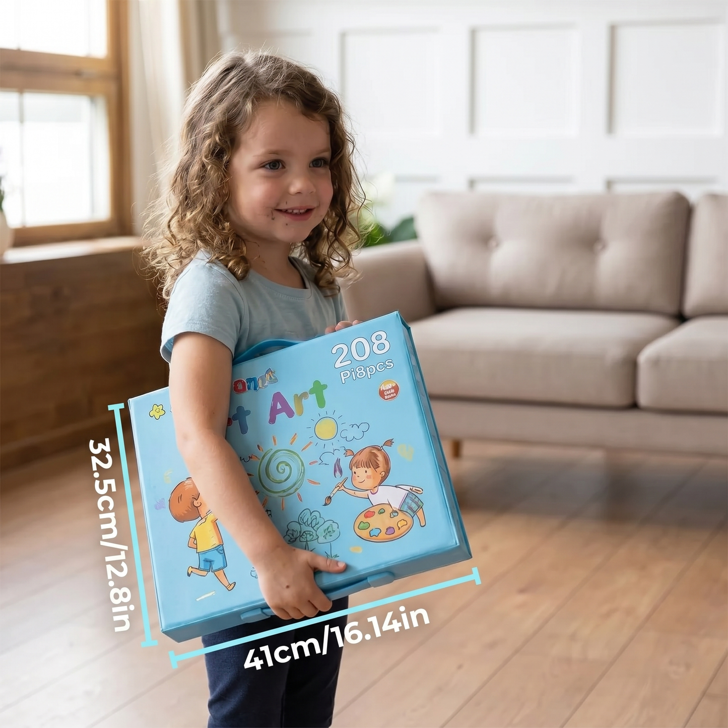 All In One Kids Creative Art Set (208 Pieces)