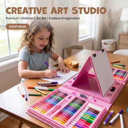 All In One Kids Creative Art Set (208 Pieces)
