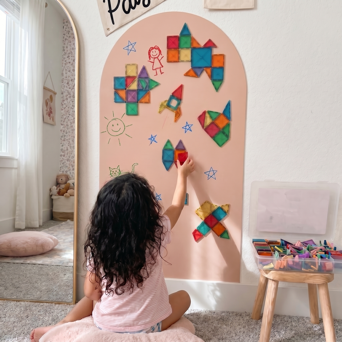 Magnetic Drawing Wall Sticker for Playrooms