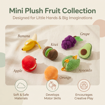 Fruit Friends Plush Activity Basket