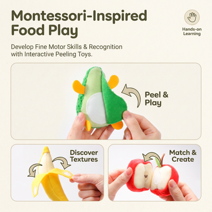 Fruit Friends Plush Activity Basket