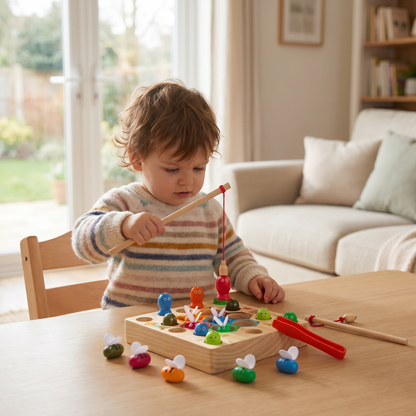 Wooden Magnetic Fishing Learning Toy