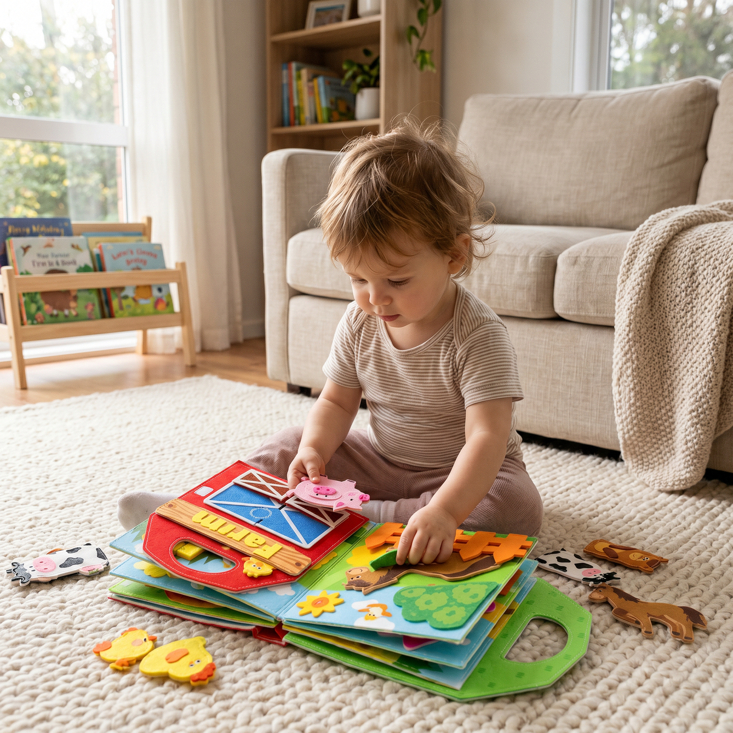 Farm Friends Learning Activity Book