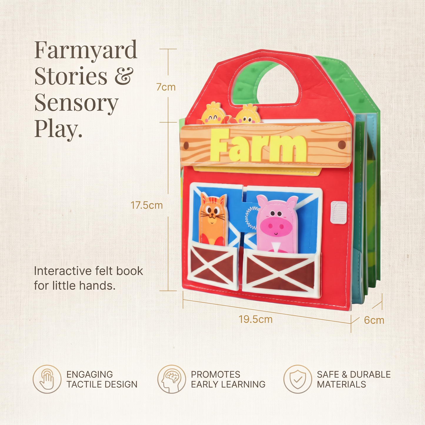 Farm Friends Learning Activity Book