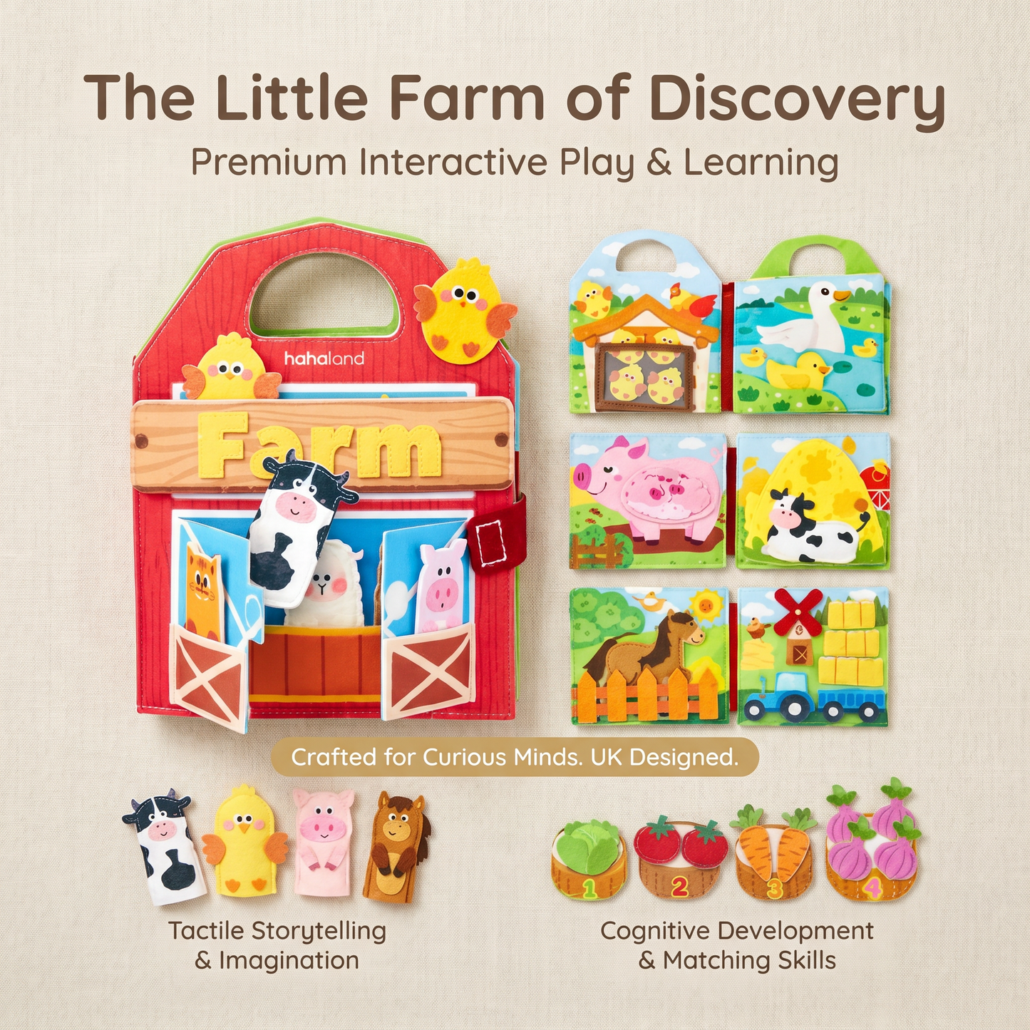 Farm Friends Learning Activity Book