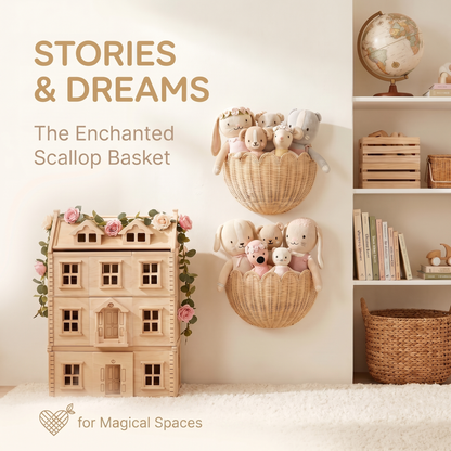 Nursery Wall Basket for Plush Toys