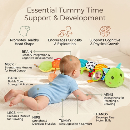 Soft Sensory Caterpillar Toy for Babies