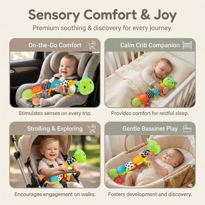 Soft Sensory Caterpillar Toy for Babies