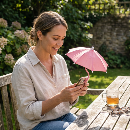 Phone Sun Shade Umbrella for Outdoor Use