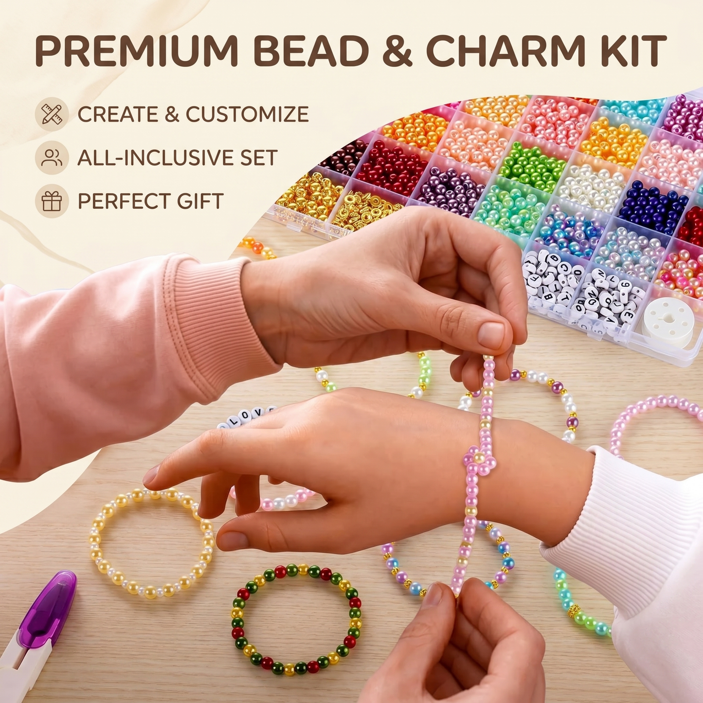 DIY Bracelet Making Bead Set