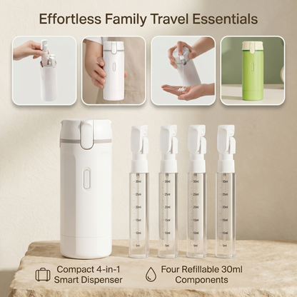 4 in 1 Refillable Travel Bottle Organiser