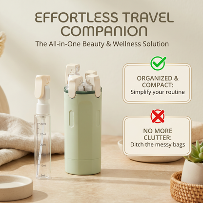 4 in 1 Refillable Travel Bottle Organiser