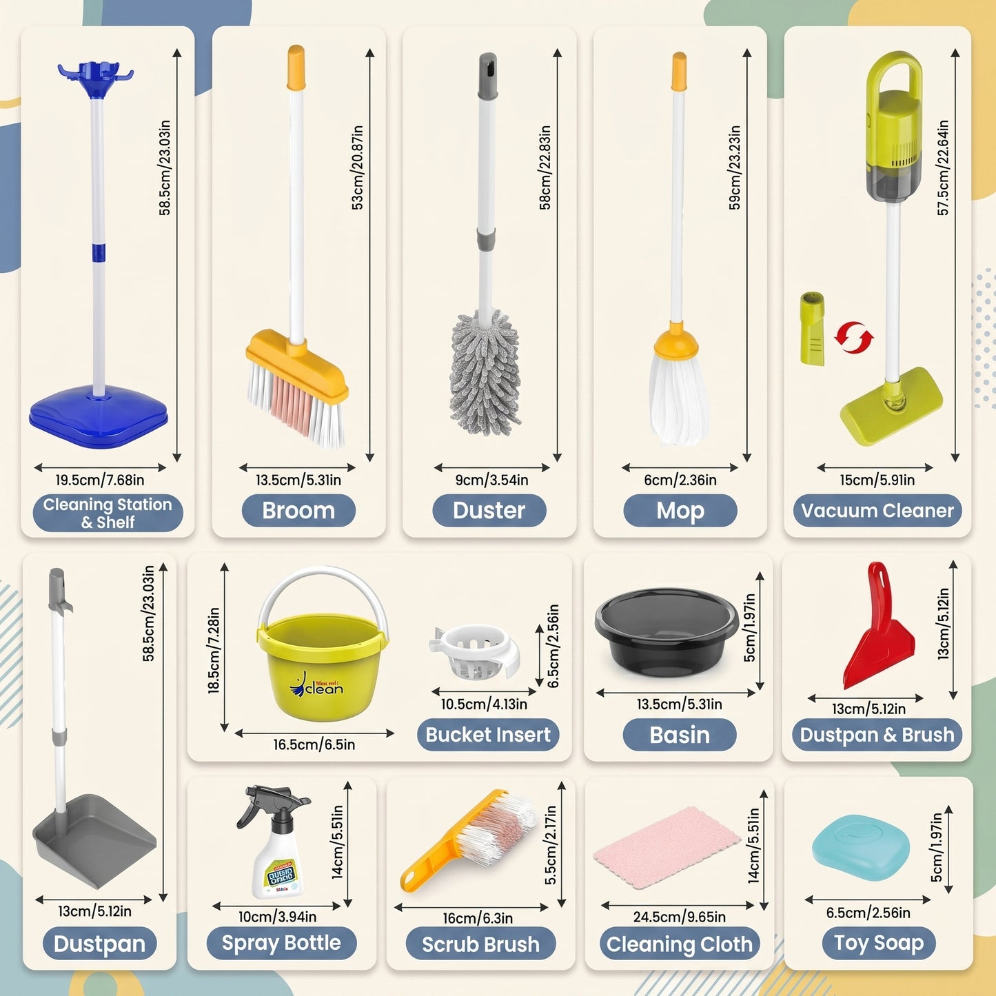 Kids Interactive Cleaning Play Set