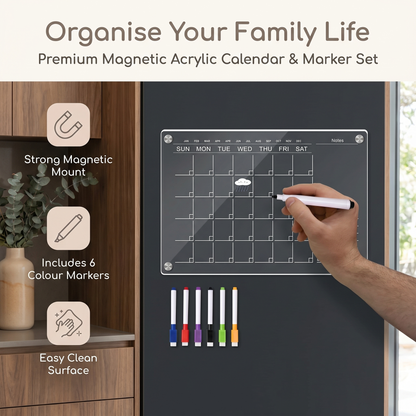 Magnetic Family Fridge Calendar Planner