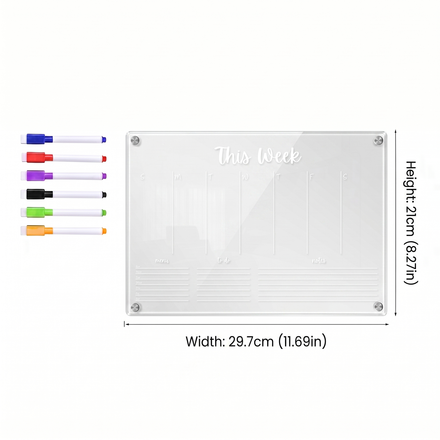 Magnetic Family Fridge Calendar Planner