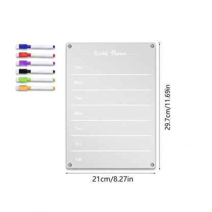 Magnetic Family Fridge Calendar Planner