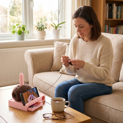 Rotating Yarn Holder Station for Crochet