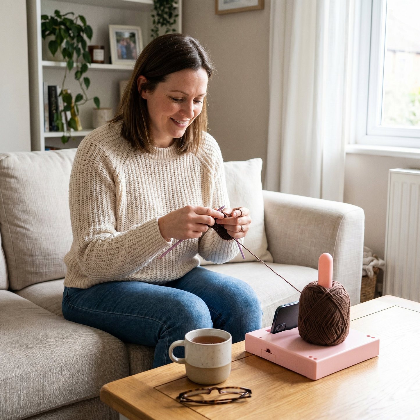 Rotating Yarn Holder Station for Crochet
