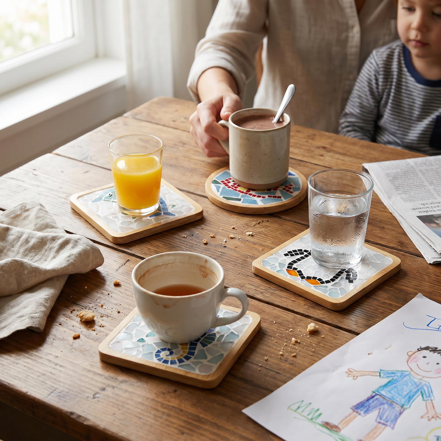 Animal & Ocean Mosaic Coaster Craft Set