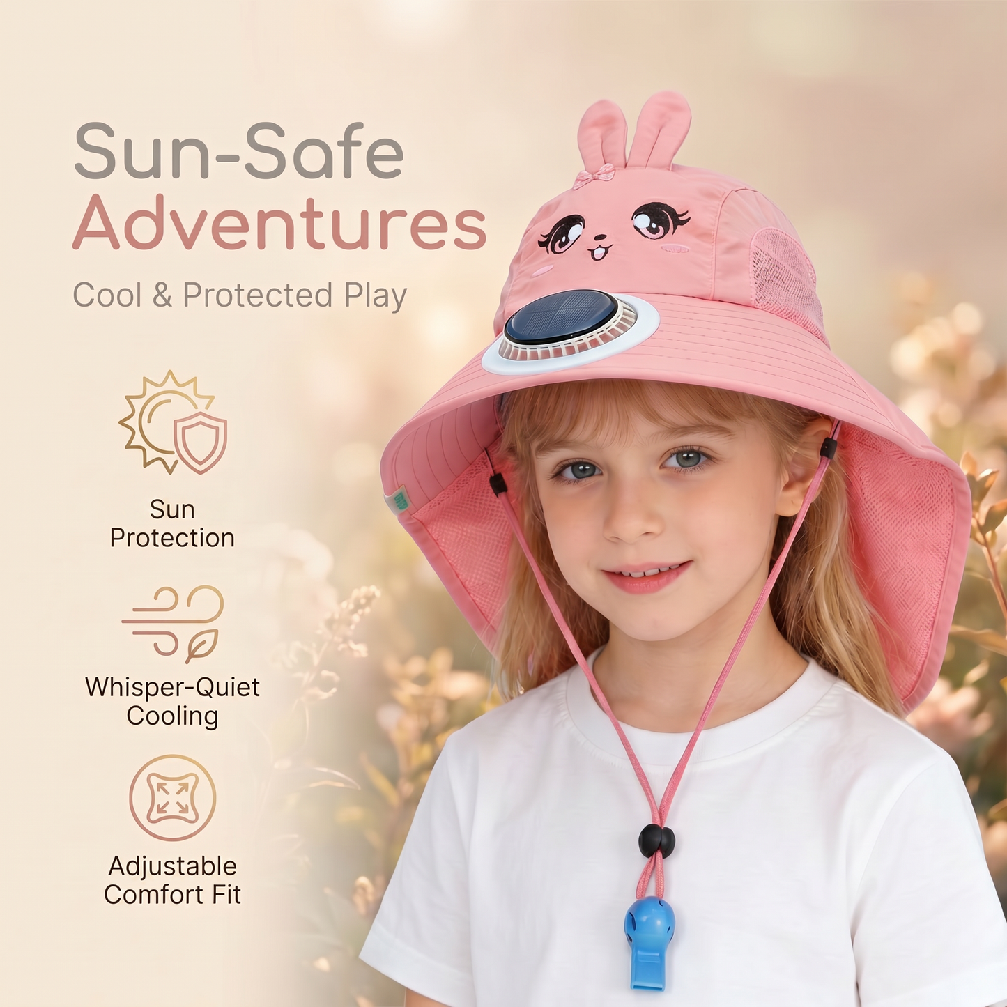 Solar Cooling Sun Hat for Kids