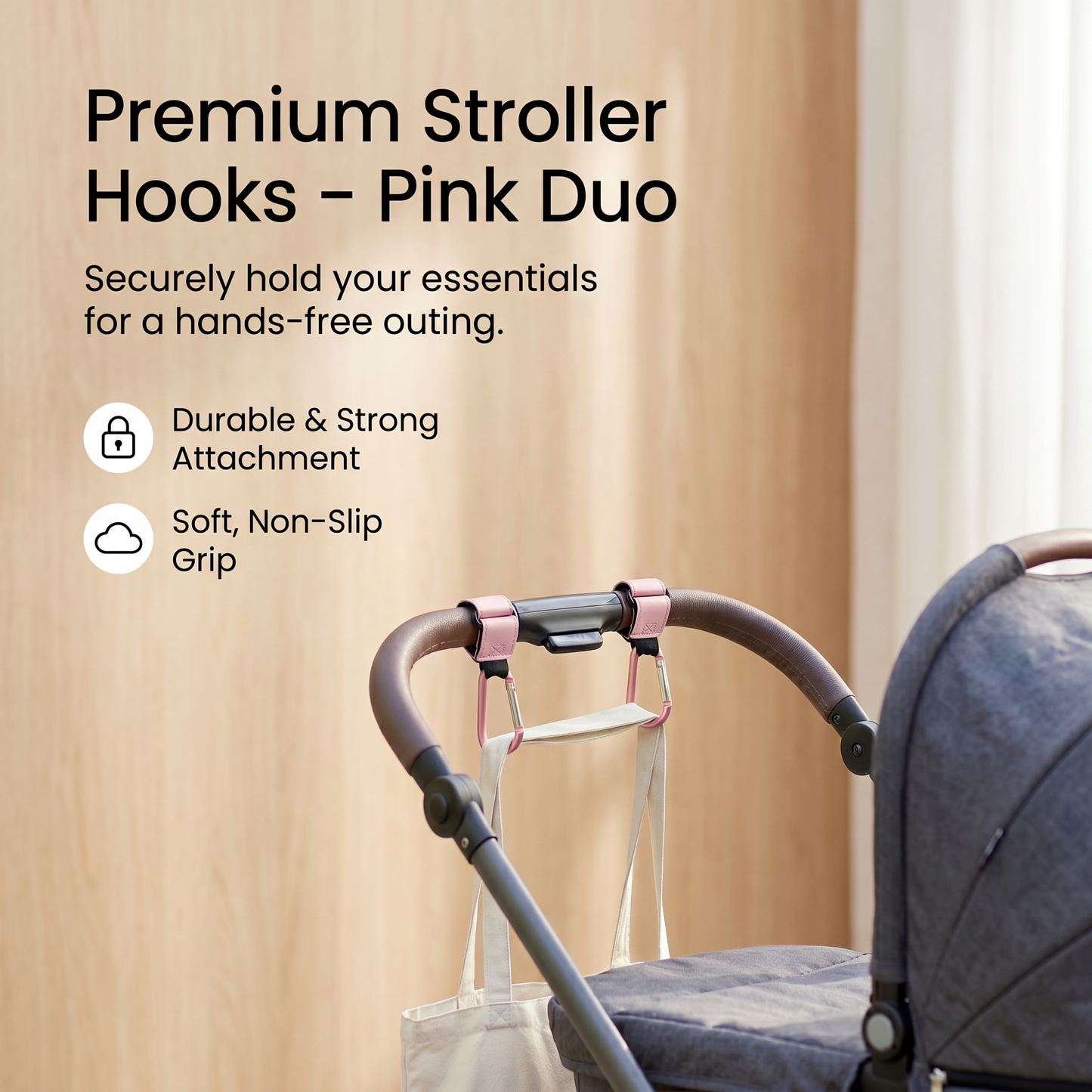 Universal Pushchair Bag Hook Set (2pcs)