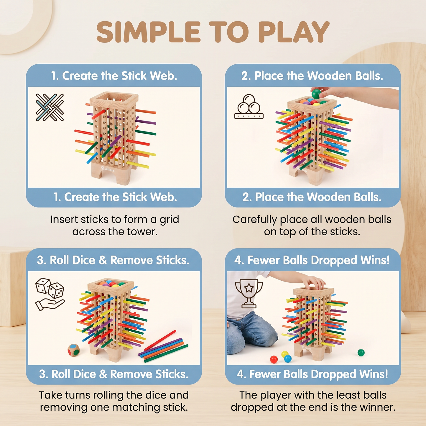 Wooden Stick Strategy Game