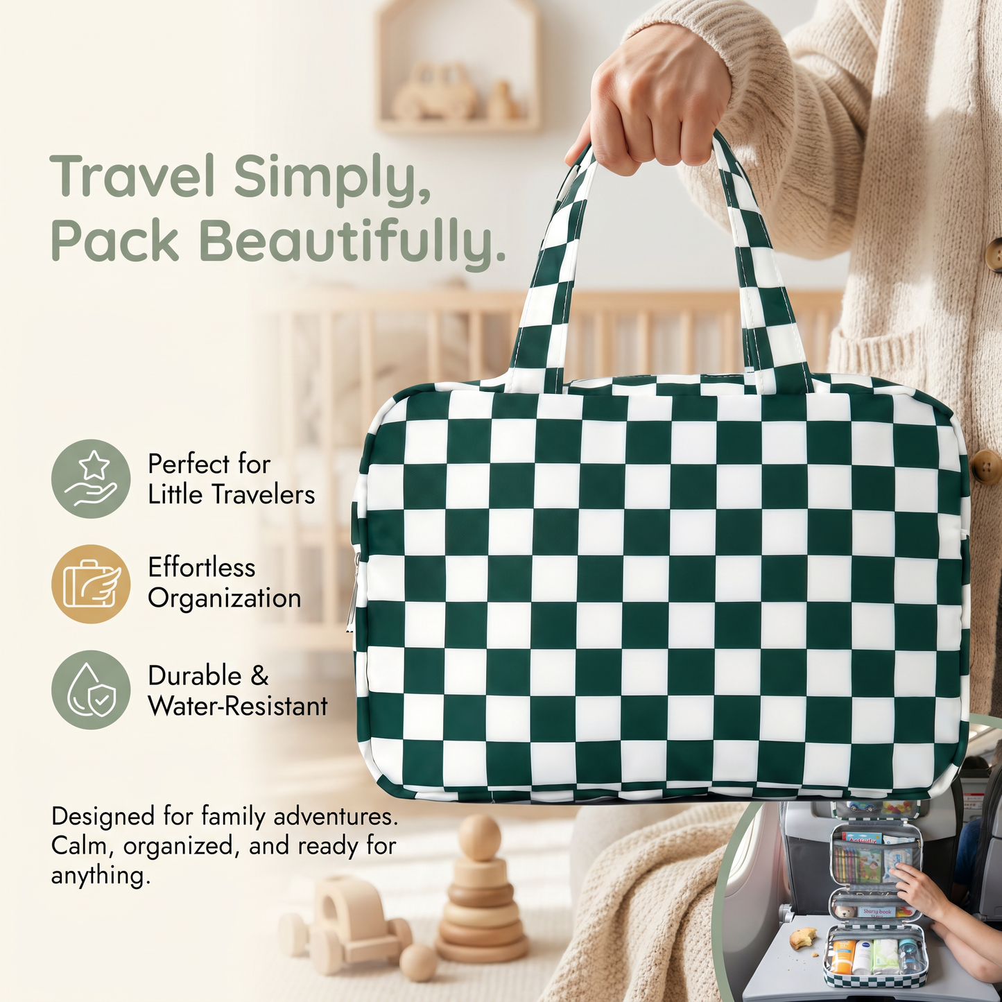 Family Travel Storage Organiser Bag