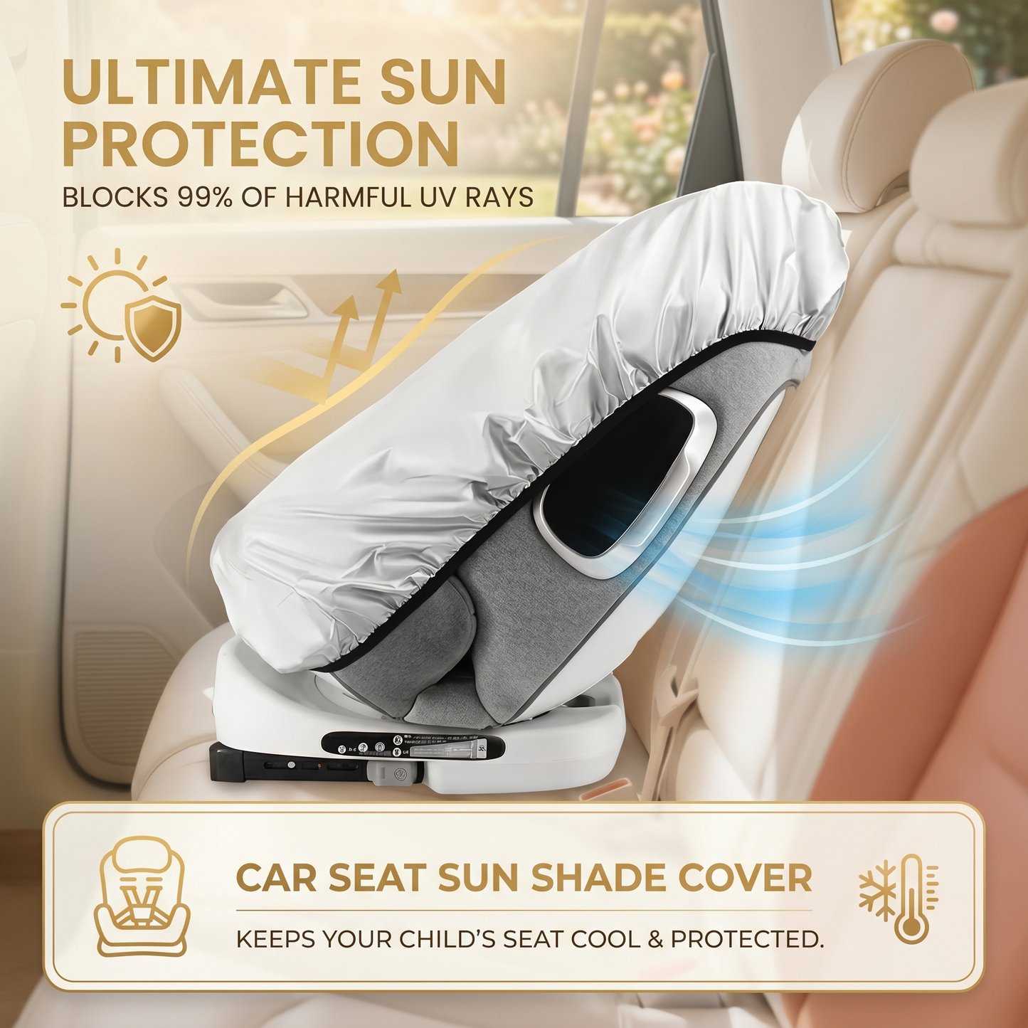 Child Car Seat Sun Protection Cover