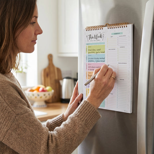 Magnetic Weekly Meal Planner with Tear Off Pages