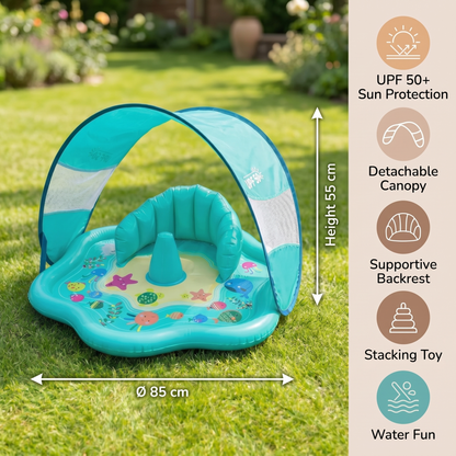 Baby Splash Play Mat with Sun Shade
