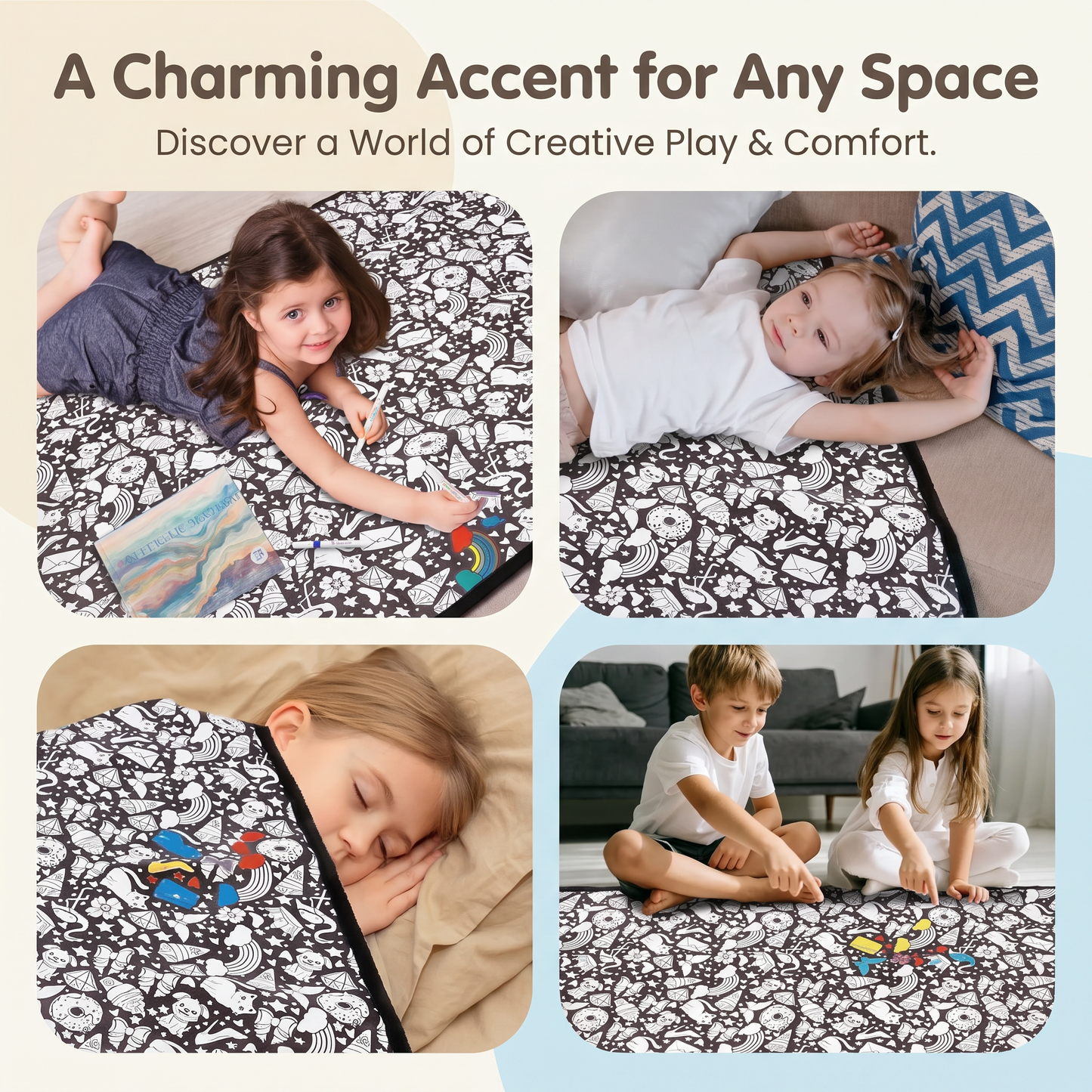 DIY Colouring Blanket with Fabric Markers