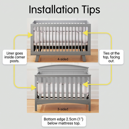 Breathable Cot Mesh Liner for Babies