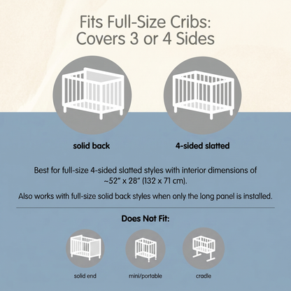 Breathable Cot Mesh Liner for Babies