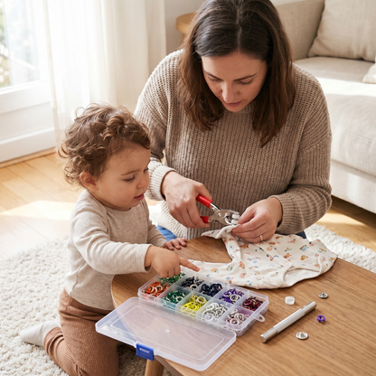 Snap Fastener Kit for Clothing and Crafts